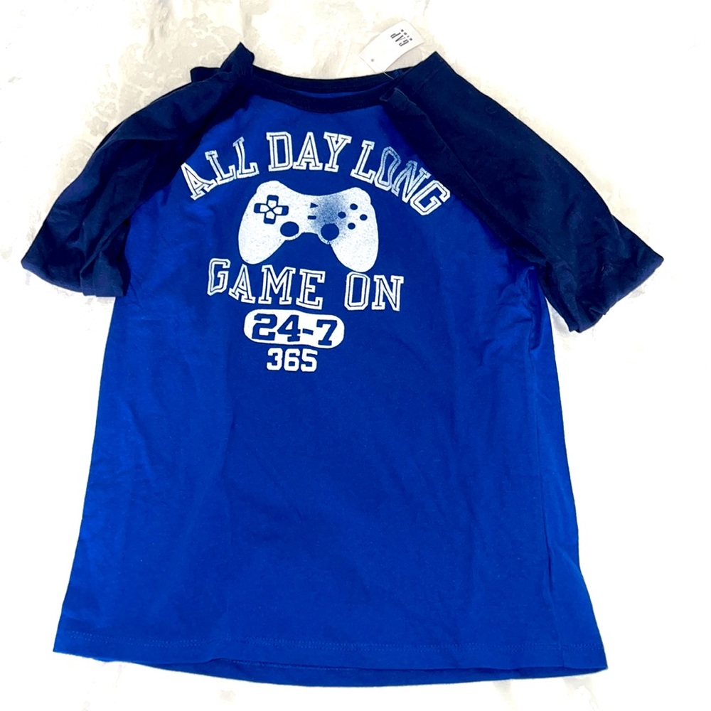 Gap Boys Long Sleeve Blue Shirt Size Medium
